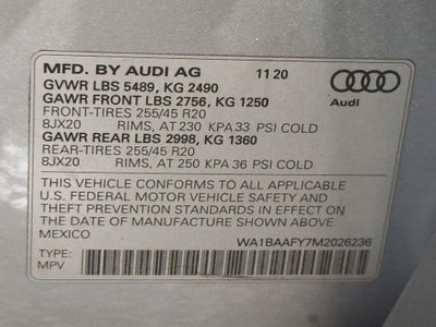 2021 Audi Q5 Premium Plus 45 TFSI quattro S tronic