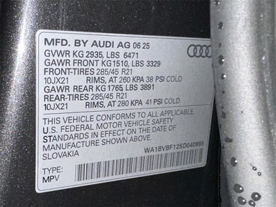 2025 Audi Q8 Premium Plus 55 TFSI quattro