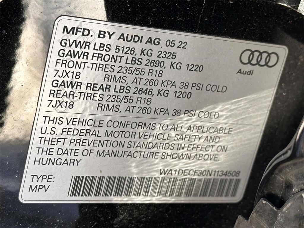 2022 Audi Q3 Premium 45 TFSI S line quattro Tiptronic