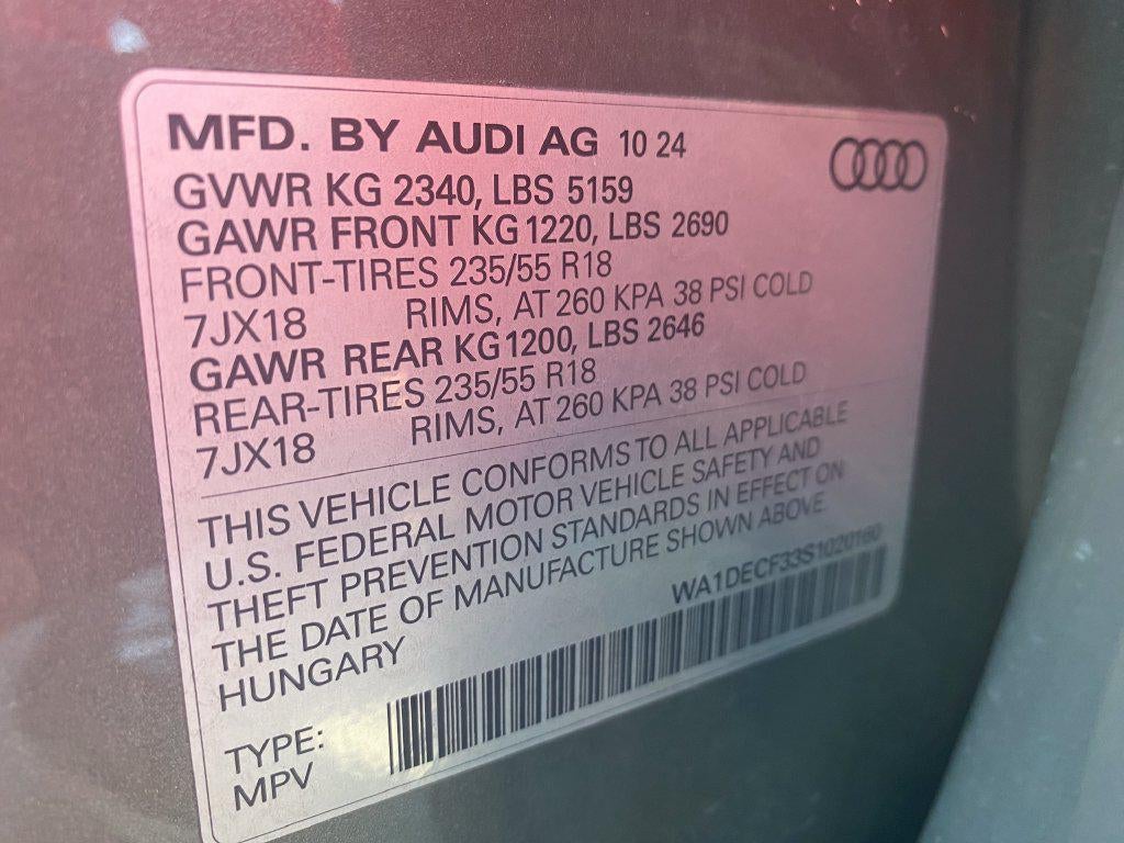 2025 Audi Q3 Premium 45 TFSI S line quattro Tiptronic
