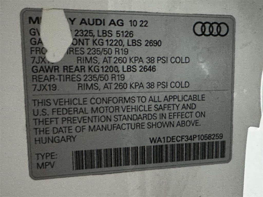 2023 Audi Q3 Premium 45 TFSI S line quattro Tiptronic