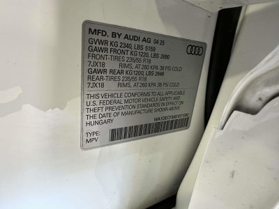 2025 Audi Q3 Premium 45 TFSI S line quattro Tiptronic