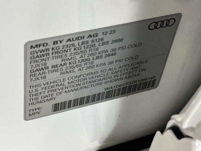 2024 Audi Q3 Premium 45 TFSI S line quattro Tiptronic