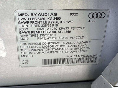 2022 Audi Q5 Premium Plus 45 TFSI S line quattro S tronic