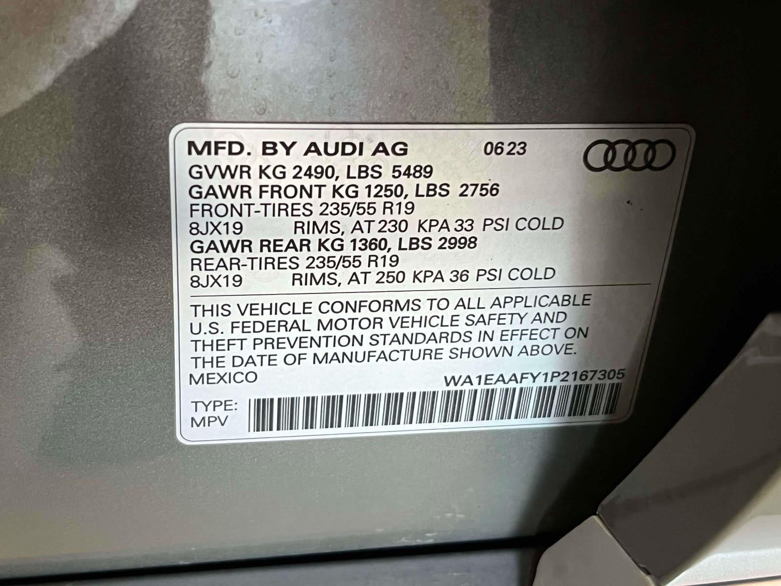 2023 Audi Q5 Premium Plus 45 TFSI S line quattro