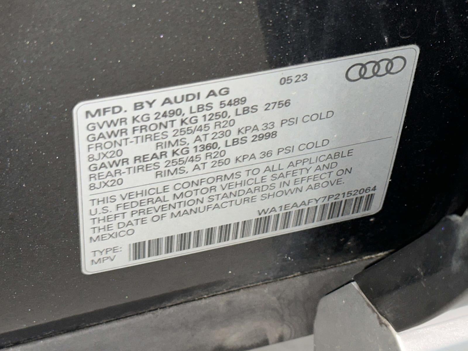 2023 Audi Q5 Premium Plus 45 TFSI S line quattro
