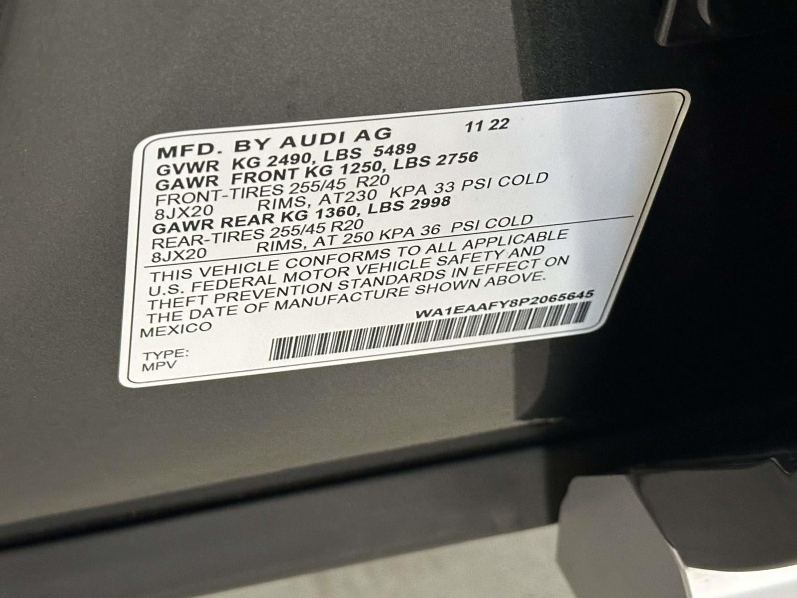 2023 Audi Q5 Premium Plus 45 TFSI S line quattro