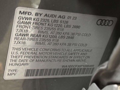 2023 Audi Q3 Premium Plus 45 TFSI S line quattro Tiptronic