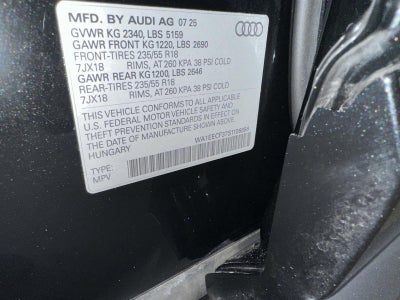 2025 Audi Q3 Premium 45 TFSI S line quattro Tiptronic