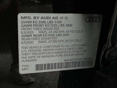 2025 Audi Q3 Premium 45 TFSI S line quattro Tiptronic
