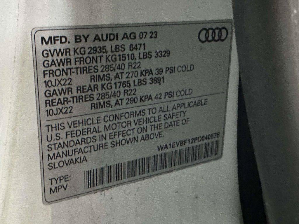 2023 Audi Q8 Premium Plus 55 TFSI quattro Tiptronic