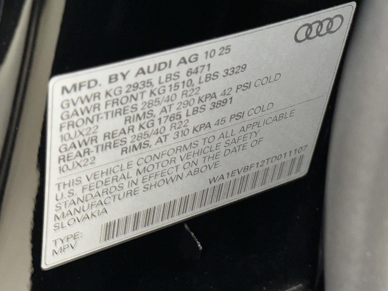2026 Audi Q8 Premium Plus 55 TFSI quattro Tiptronic