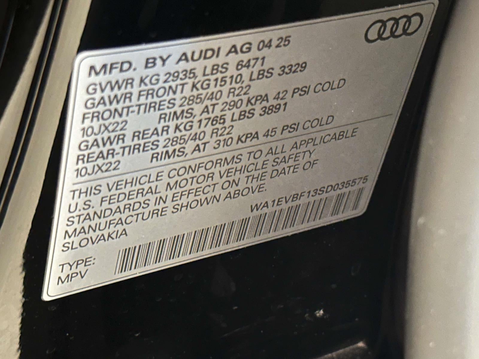 2025 Audi Q8 Premium Plus 55 TFSI quattro