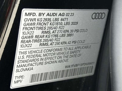 2023 Audi Q8 Prestige 55 TFSI quattro Tiptronic