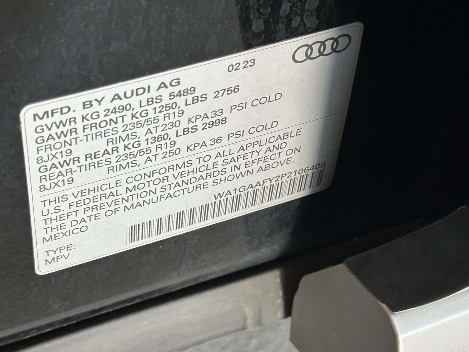 2023 Audi Q5 Premium 45 TFSI S line quattro
