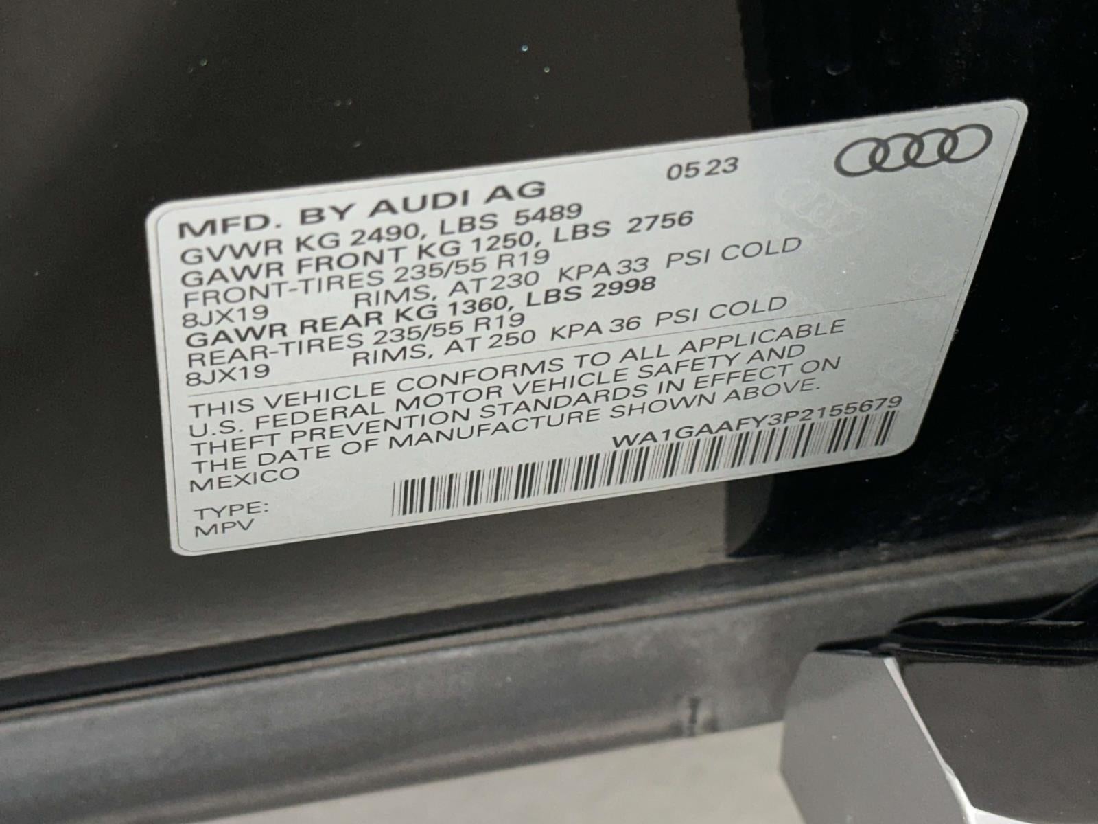 2023 Audi Q5 Premium 45 TFSI S line quattro