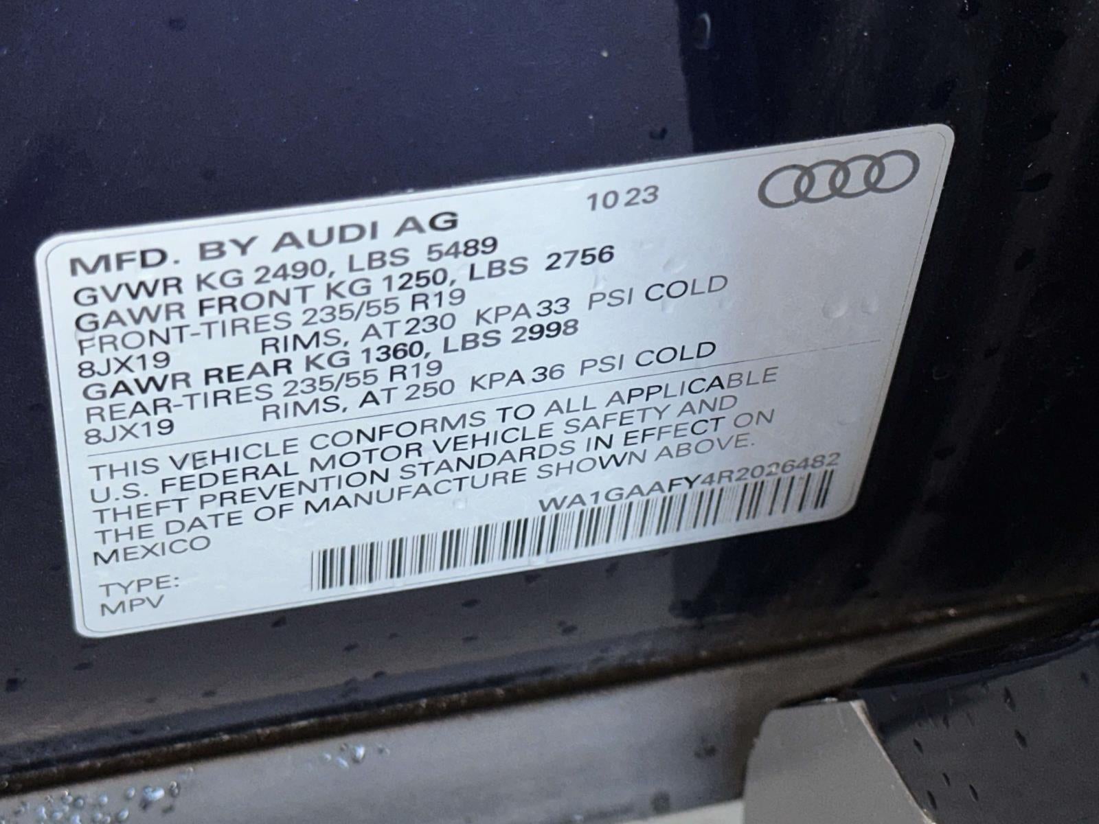 2024 Audi Q5 Premium 45 TFSI S line quattro