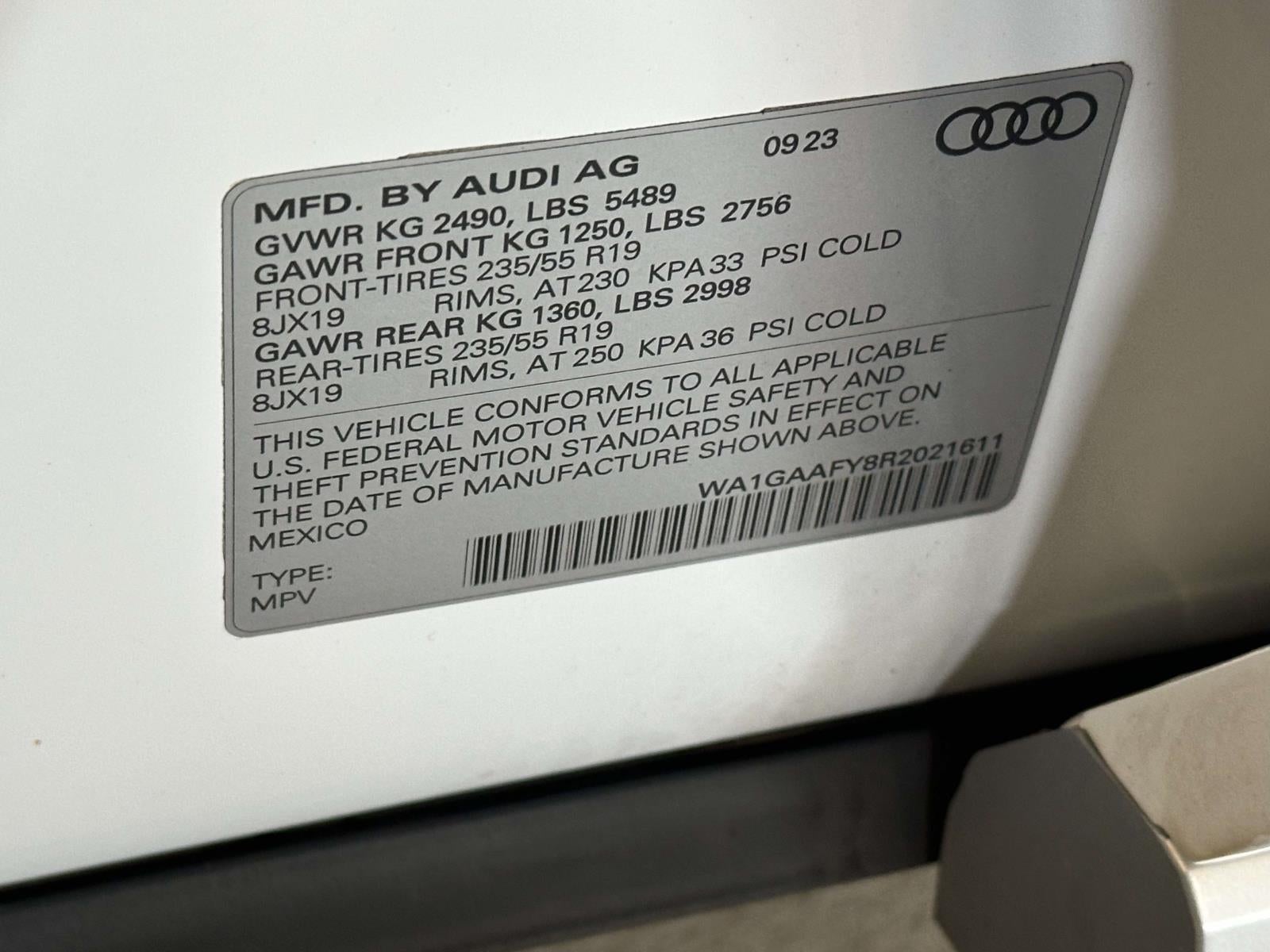 2024 Audi Q5 Premium 45 TFSI S line quattro