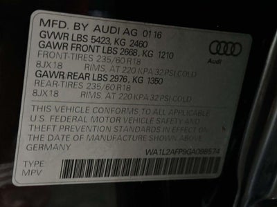 2016 Audi Q5 2.0T Premium
