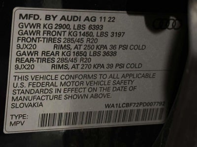 2023 Audi Q7 Premium Plus 45 TFSI quattro Tiptronic