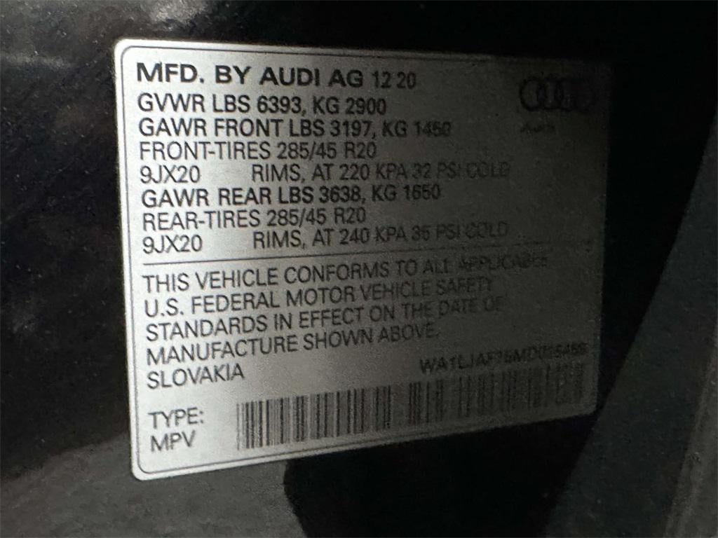 2021 Audi Q7 Premium Plus 45 TFSI quattro Tiptronic