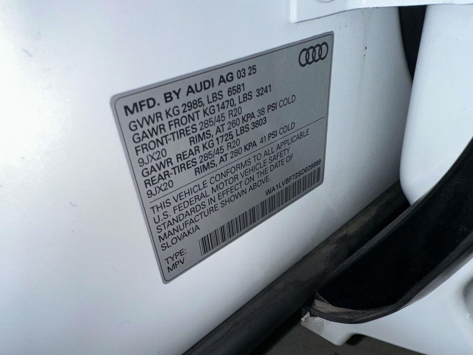 2025 Audi Q7 Premium Plus 55 TFSI quattro Tiptronic