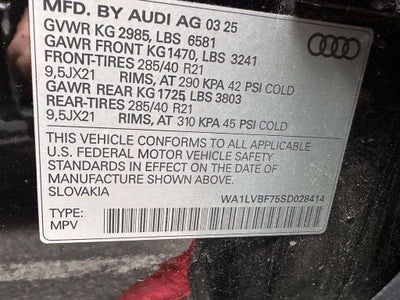 2025 Audi Q7 Premium Plus 55 TFSI quattro Tiptronic