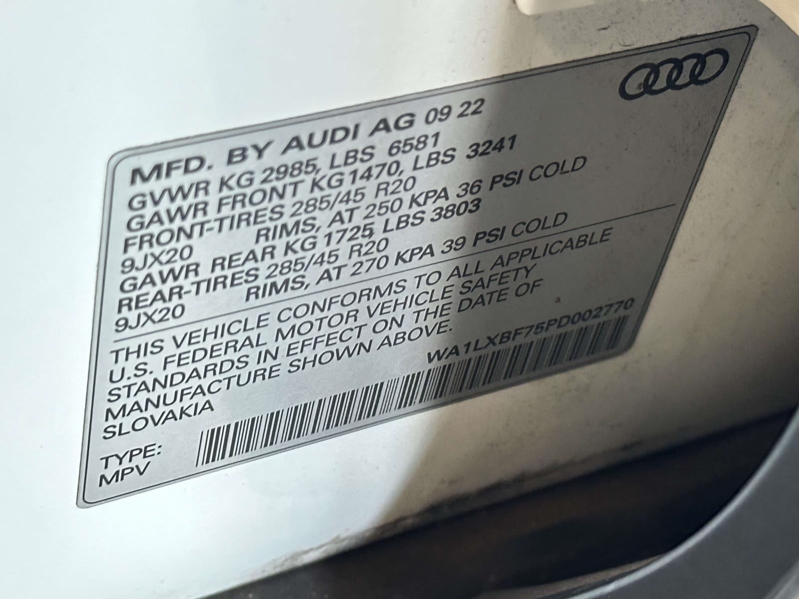 2023 Audi Q7 Premium Plus 55 TFSI quattro Tiptronic