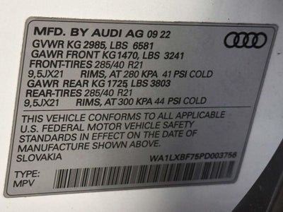 2023 Audi Q7 Premium Plus 55 TFSI quattro Tiptronic