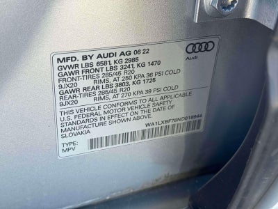 2022 Audi Q7 Premium Plus 55 TFSI quattro Tiptronic