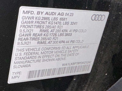 2023 Audi Q7 Premium Plus 55 TFSI quattro Tiptronic