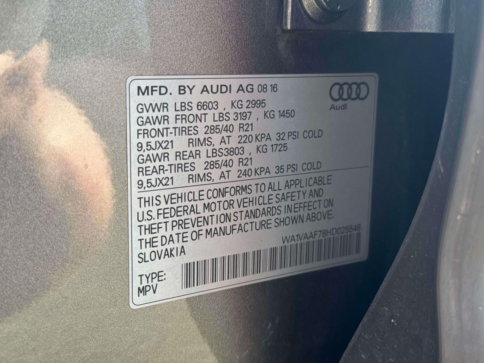 2017 Audi Q7 3.0T Premium