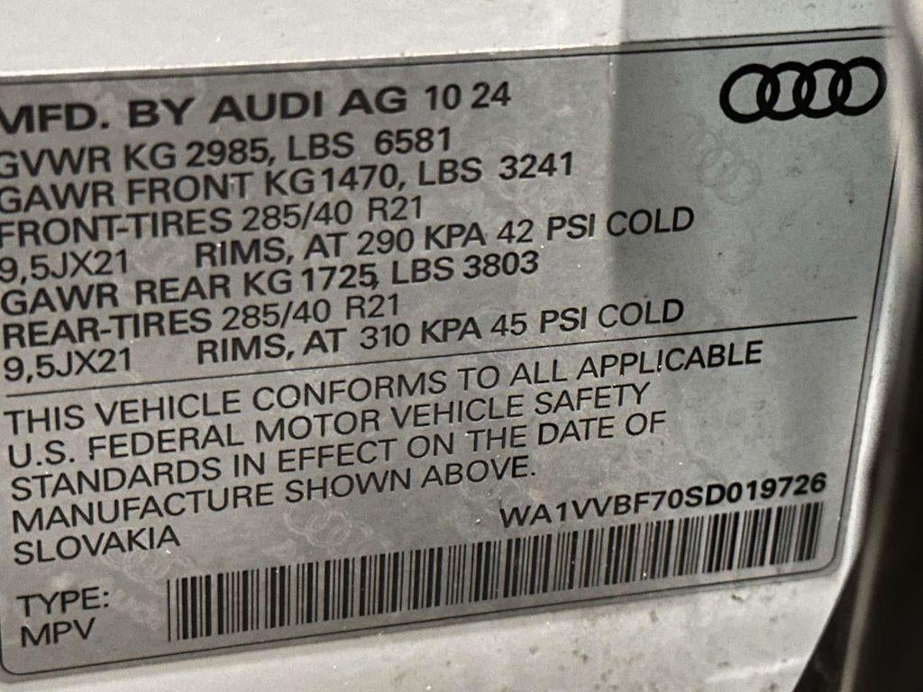 2025 Audi Q7 Prestige 55 TFSI quattro Tiptronic