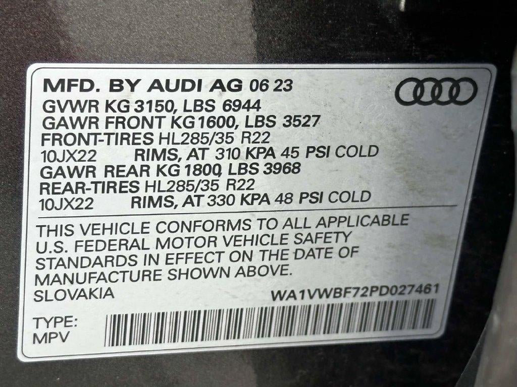 2023 Audi SQ7 Prestige TFSI quattro Tiptronic