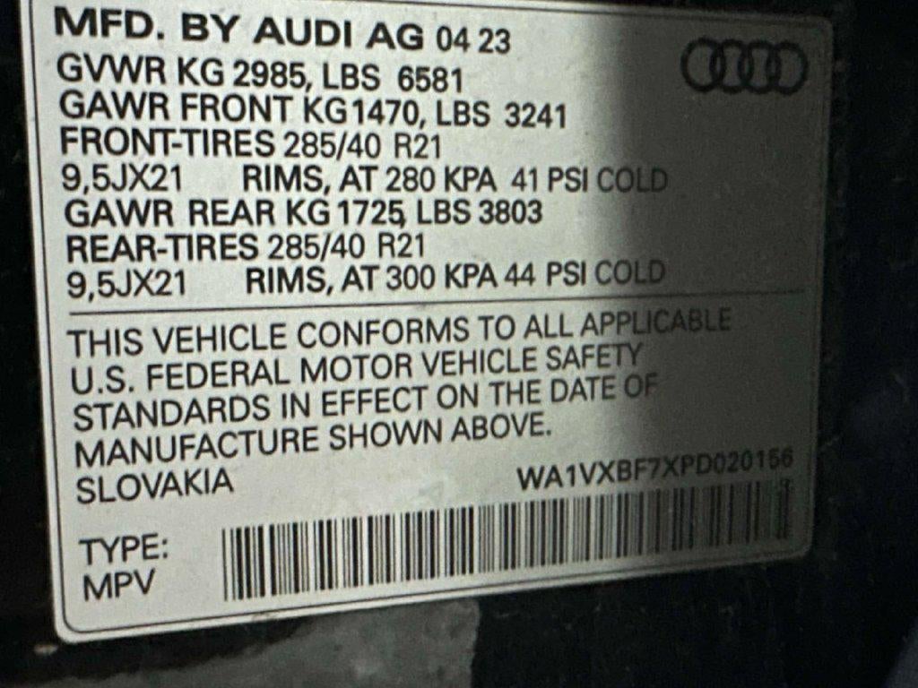 2023 Audi Q7 Prestige 55 TFSI quattro Tiptronic