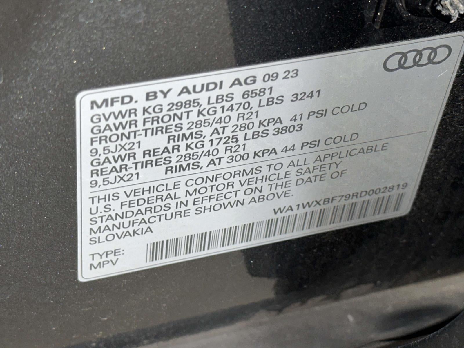 2024 Audi Q7 Prestige 55 TFSI quattro Tiptronic