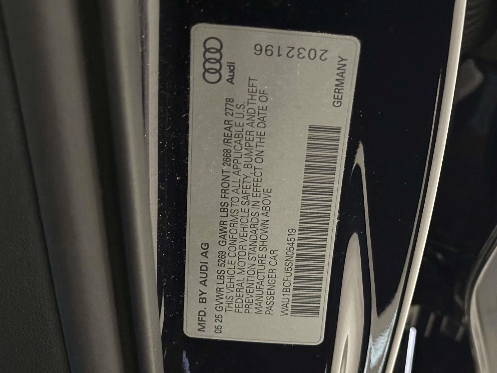 2025 Audi All-new A5 Premium TFSI quattro S tronic