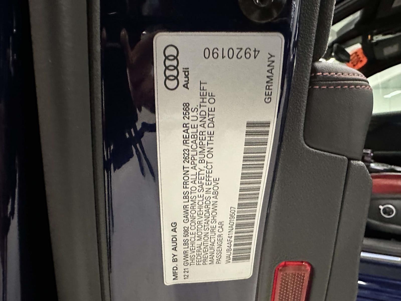 2022 Audi S4 Premium Plus TFSI quattro Tiptronic