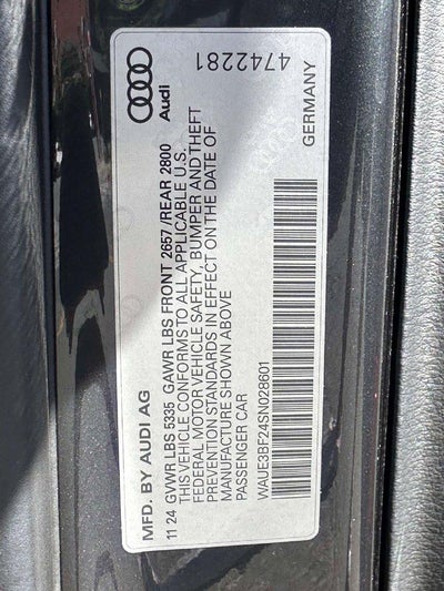 2025 Audi A6 Premium Plus 45 TFSI quattro S tronic