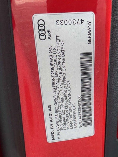 2025 Audi A5 Sportback Premium Plus 45 TFSI S line quattro S tronic