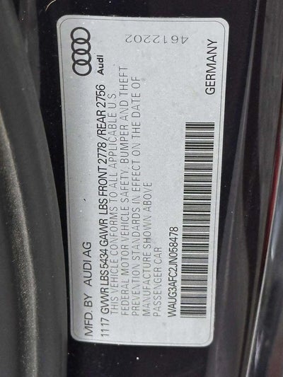 2018 Audi A6 3.0T Premium Plus