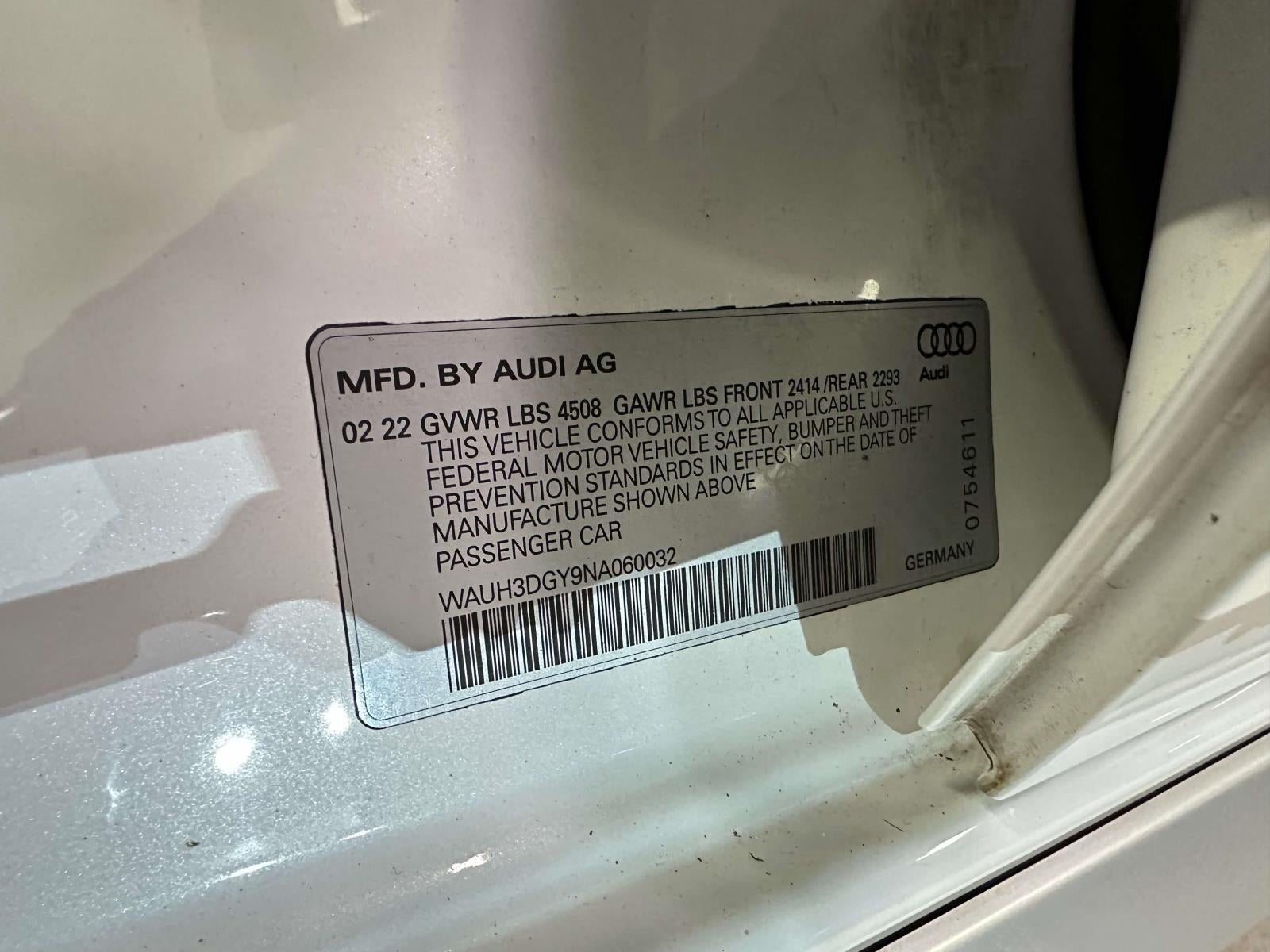 2022 Audi S3 Premium Plus TFSI quattro S tronic