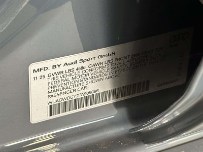 2026 Audi RS 3 TFSI quattro S tronic