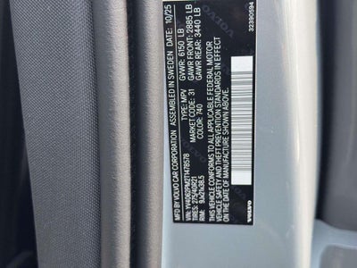 2026 Volvo XC90 Ultra Dark Theme, B6 AWD Gas (mild hybrid), Gasoline, 7 Seats